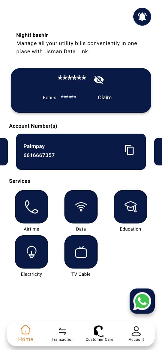 Shugaba Data Link App Screenshot